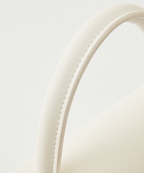 GALLARDAGALANTE（ガリャルダガランテ）の「ワンハンドルミニバッグ（ハンドバッグ・レディース・ホワイト/ライトベージュ・FREE）」の13枚目の写真