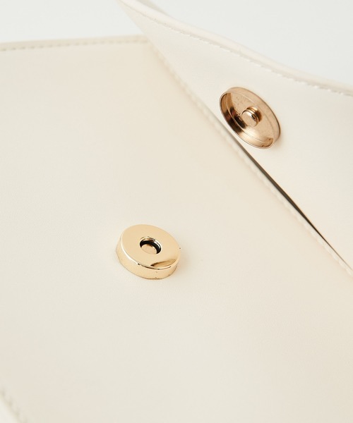 GALLARDAGALANTE（ガリャルダガランテ）の「ワンハンドルミニバッグ（ハンドバッグ・レディース・ホワイト/ライトベージュ・FREE）」の14枚目の写真