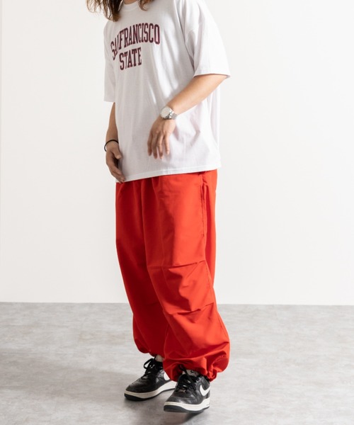 NYLAUS（ナイラス）の「別注 ルーズ スノー パンツ（チノパンツ・メンズ・ホワイト/ブラック/レッド/イエロー/オレンジ/グリーン・LL/L/M）」の8枚目の写真