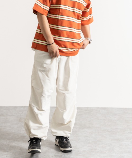 NYLAUS（ナイラス）の「別注 ルーズ スノー パンツ（チノパンツ・メンズ・ホワイト/ブラック/レッド/イエロー/オレンジ/グリーン・LL/L/M）」の15枚目の写真