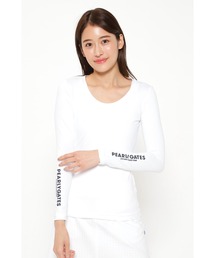 PEARLY GATES（パーリーゲイツ）の「【PEARLY GATES】BEATRIX COOL ナイロンベア天竺 Uネックカットソー（Tシャツ/カットソー）」