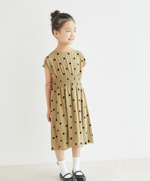 セール Kids リンクコーデ ウエストシャーリングドットワンピース ワンピース Rope Picnic ロペピクニック のファッション通販 Zozotown