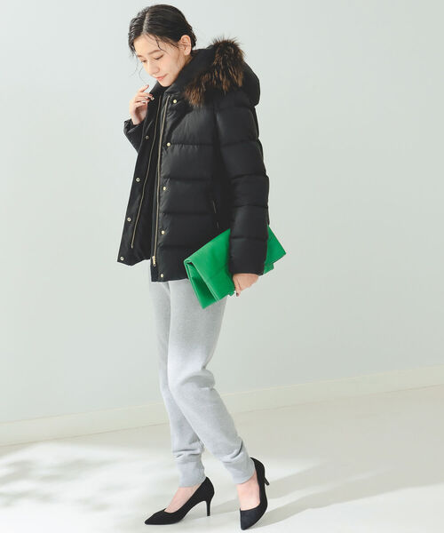 B:MING by BEAMS(ビーミングバイビームス)の「B:MING by BEAMS / 河田フェザー ショート ダウン 22AW(ダウンジャケット/コート・レディース・ブラック/ベージュ/ネイビー・SMALL/MEDIUM/LARGE)」の15枚目の写真