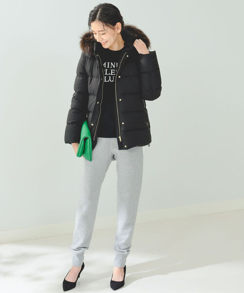 B:MING by BEAMS(ビーミングバイビームス)の「B:MING by BEAMS / 河田フェザー ショート ダウン 22AW(ダウンジャケット/コート・レディース・ブラック/ベージュ/ネイビー・SMALL/MEDIUM/LARGE)」の16枚目の写真