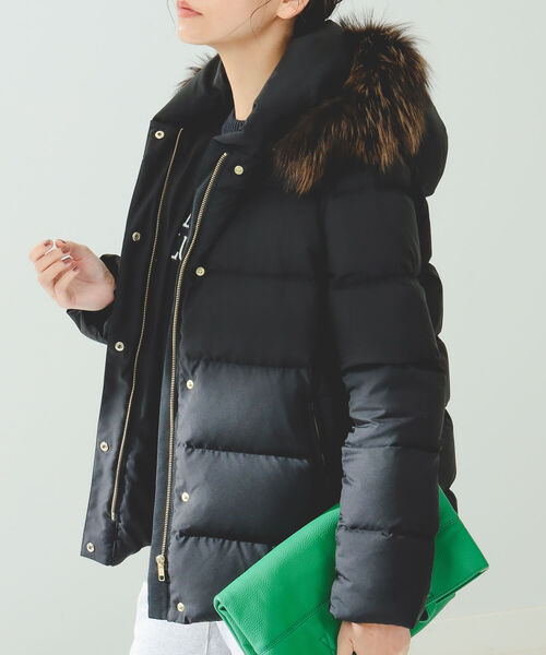 B:MING by BEAMS(ビーミングバイビームス)の「B:MING by BEAMS / 河田フェザー ショート ダウン 22AW(ダウンジャケット/コート・レディース・ブラック/ベージュ/ネイビー・SMALL/MEDIUM/LARGE)」の18枚目の写真