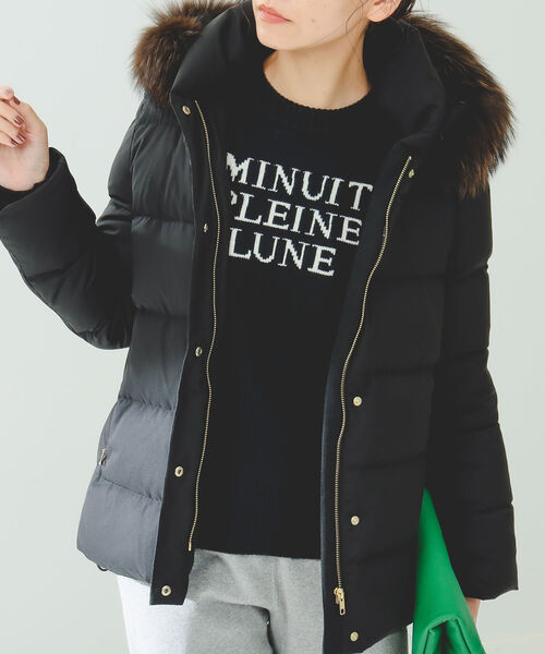 B:MING by BEAMS(ビーミングバイビームス)の「B:MING by BEAMS / 河田フェザー ショート ダウン 22AW(ダウンジャケット/コート・レディース・ブラック/ベージュ/ネイビー・SMALL/MEDIUM/LARGE)」の20枚目の写真