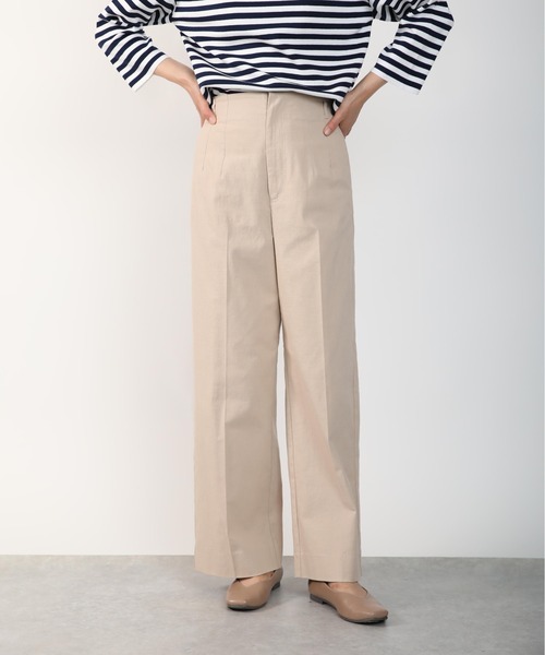 PICCIN(ピッチン)の「ストレッチワイドパンツ(その他パンツ・レディース・オレンジ/ベージュ/エメラルド/ブラック/ブルー/ピンク/イエロー・S/M)」の3枚目の写真