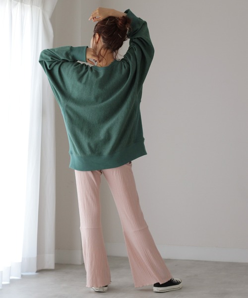 Crisp(クリスプ)の「”RUTGERS”オーバースウェット(スウェット・レディース・オレンジ/グリーン/アイボリー・FREE)」の8枚目の写真