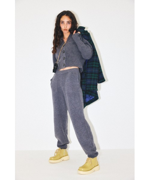 MOUSSY（マウジー）の「WOOL PUFF SLEEVE カーディガン（カーディガン/ボレロ・レディース・カーキ/チャコールグレー/アイボリー・FREE）」の14枚目の写真