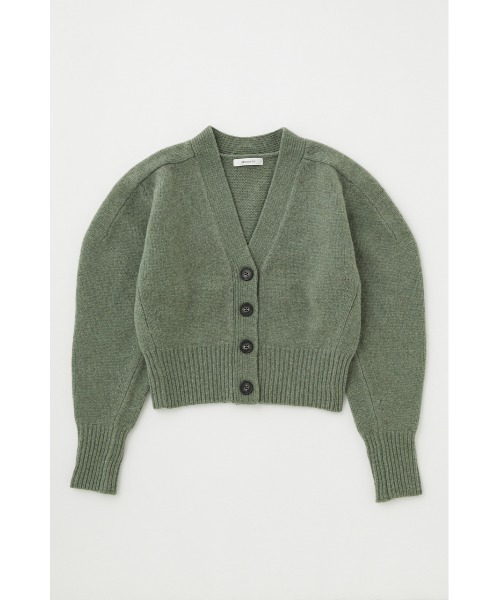 MOUSSY（マウジー）の「WOOL PUFF SLEEVE カーディガン（カーディガン/ボレロ・レディース・カーキ/チャコールグレー/アイボリー・FREE）」の16枚目の写真