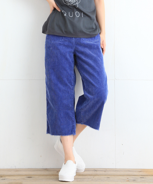 B:MING by BEAMS(ビーミングバイビームス)の「ビーミング by ビームス / コーデュロイ カットオフパンツ(その他パンツ・レディース・ブラウン系その他/ブルー系その他・MEDIUM/SMALL)」の2枚目の写真