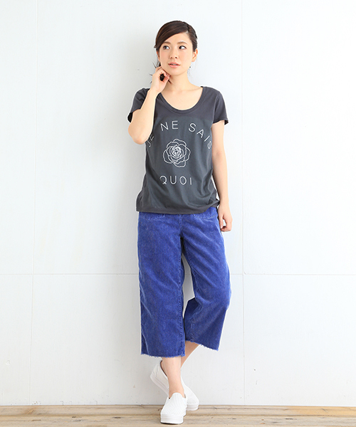 B:MING by BEAMS(ビーミングバイビームス)の「ビーミング by ビームス / コーデュロイ カットオフパンツ(その他パンツ・レディース・ブラウン系その他/ブルー系その他・MEDIUM/SMALL)」の3枚目の写真