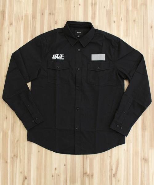 HUF（ハフ）の「ポーター バックプリント 長袖 ワークシャツ PORTER L