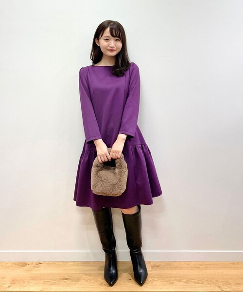 index(インデックス)の「◆ポインテッドトゥロングブーツ(ブーツ・レディース・ベージュ/ブラック・02/03)」の12枚目の写真