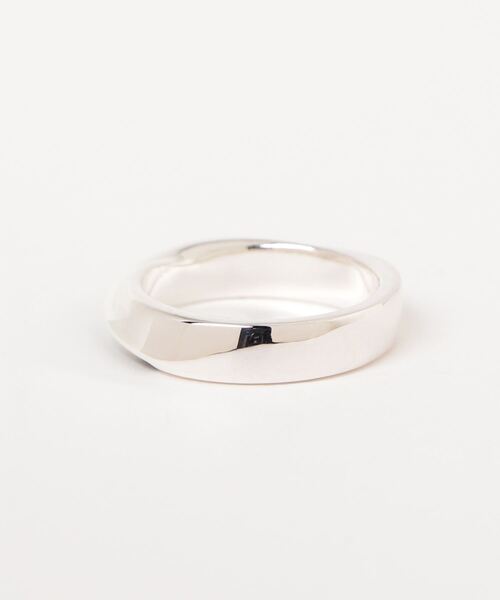 Ayler(アイラー)の「【Ayler】twist ring ツイストリング Ay-027(リング・メンズ・シルバー×ブラック・17号/15号)」の3枚目の写真
