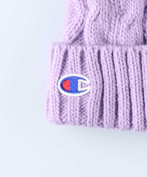 Champion(チャンピオン)の「【Champion】ケーブルワッチ(ニットキャップ/ビーニー・キッズ・ブラック/ベージュ/パープル・フリー)」の8枚目の写真