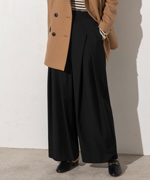 EUCLAID | ハイウエストタックワイドパンツ(その他パンツ)