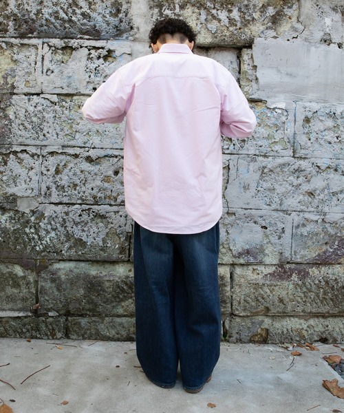 PUBLUX（パブリュクス）の「【PUBLUX/パブリュクス】リラックスワイドオックスBDシャツ（シャツ/ブラウス・メンズ・ブルー/ネイビー/ホワイト/ピンク・マルチサイズ）」の13枚目の写真