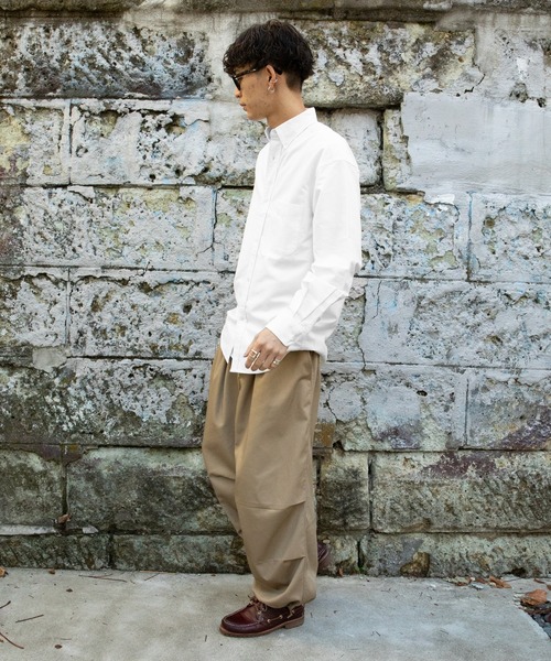 PUBLUX（パブリュクス）の「【PUBLUX/パブリュクス】リラックスワイドオックスBDシャツ（シャツ/ブラウス・メンズ・ブルー/ネイビー/ホワイト/ピンク・マルチサイズ）」の15枚目の写真