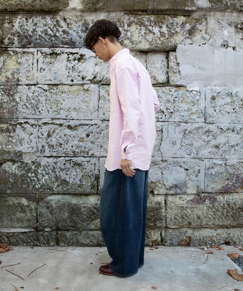 PUBLUX（パブリュクス）の「【PUBLUX/パブリュクス】リラックスワイドオックスBDシャツ（シャツ/ブラウス・メンズ・ブルー/ネイビー/ホワイト/ピンク・マルチサイズ）」の12枚目の写真