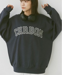 flaner | Loose college logo sweat/ルーズカレッジロゴスウェット(スウェット)