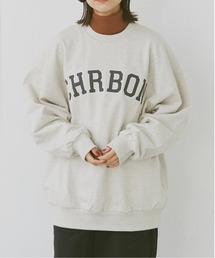flaner | Loose college logo sweat/ルーズカレッジロゴスウェット(スウェット)