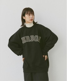 flaner | Loose college logo sweat/ルーズカレッジロゴスウェット(スウェット)