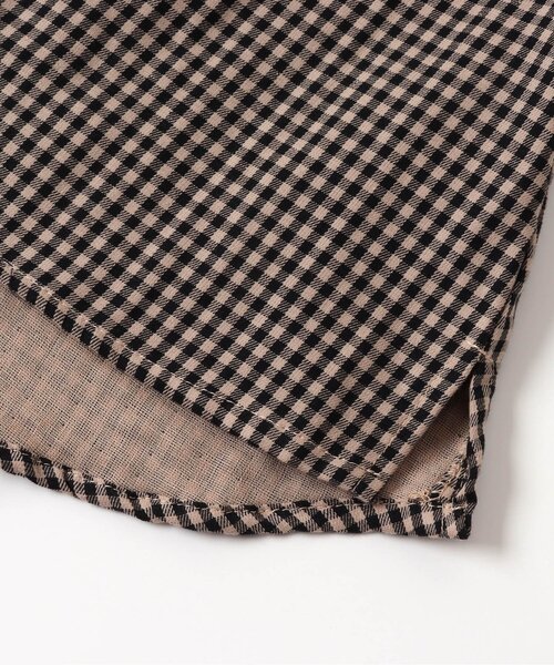 Seraph（セラフ）の「ラッフルカラーブラウス（シャツ/ブラウス・キッズ・ブラック/ブルー/アイボリー/チェック・90/100/110/120/80/130/95/140）」の12枚目の写真