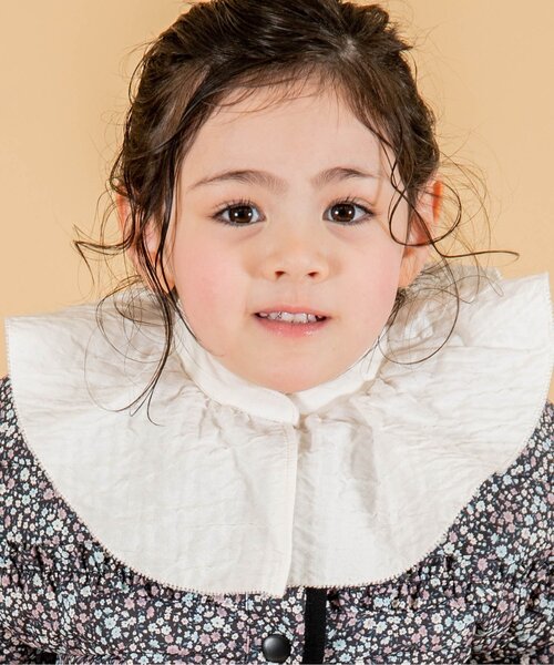 Seraph（セラフ）の「ラッフルカラーブラウス（シャツ/ブラウス・キッズ・ブラック/ブルー/アイボリー/チェック・90/100/110/120/80/130/95/140）」の13枚目の写真