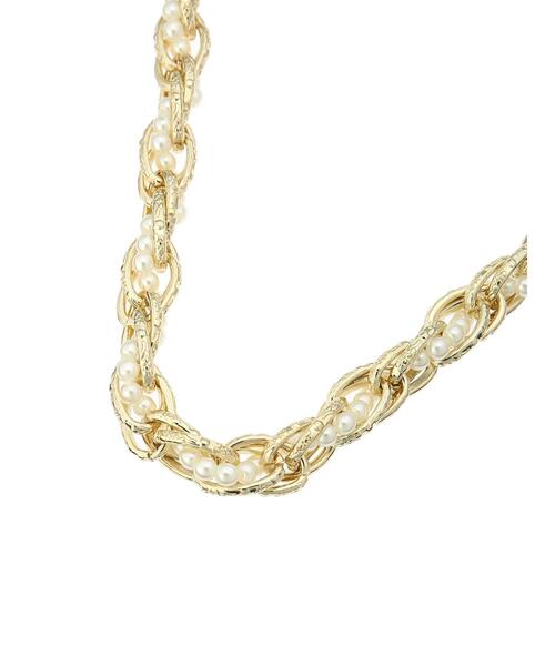 Te chichi（テチチ）の「パール×メタルMIXチェーンネックレス（ネックレス・レディース・ゴールド・ﾌﾘ-）」の3枚目の写真