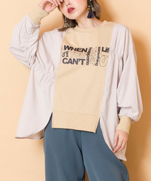 OSMOSIS | 【WEB限定アイテム】ﾌﾟﾘﾝﾄ切替ｷﾞｬｻﾞｰﾌﾟﾙｵｰﾊﾞｰ(スウェット)