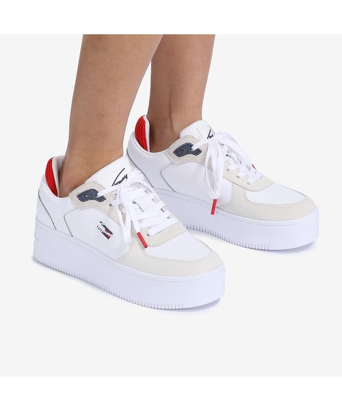 tommy jeans(トミー ジーンズ)の「アイコニックフラットフォームスニーカー(スニーカー・レディース・ホワイト・23cm/23.5cm/24cm/24.5cm)」の7枚目の写真