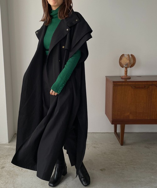 210nouve（トゥージュヌーブ）の「スリーブレストレンチコート（トレンチコート・レディース・ベージュ/アイボリー/オリーブ/ブラック・FREE）」の3枚目の写真