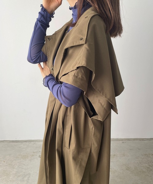 210nouve（トゥージュヌーブ）の「スリーブレストレンチコート（トレンチコート・レディース・ベージュ/アイボリー/オリーブ/ブラック・FREE）」の11枚目の写真