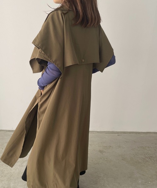210nouve（トゥージュヌーブ）の「スリーブレストレンチコート（トレンチコート・レディース・ベージュ/アイボリー/オリーブ/ブラック・FREE）」の12枚目の写真