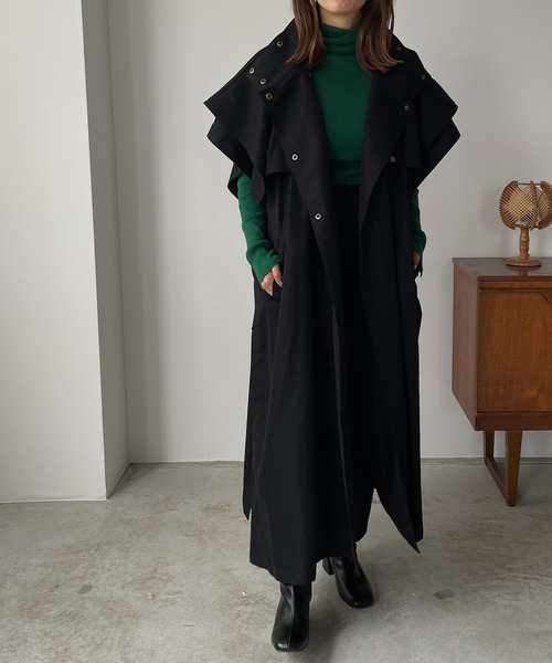 210nouve（トゥージュヌーブ）の「スリーブレストレンチコート（トレンチコート・レディース・ベージュ/アイボリー/オリーブ/ブラック・FREE）」の14枚目の写真