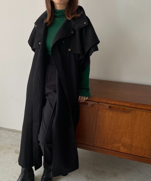 210nouve（トゥージュヌーブ）の「スリーブレストレンチコート（トレンチコート・レディース・ベージュ/アイボリー/オリーブ/ブラック・FREE）」の15枚目の写真
