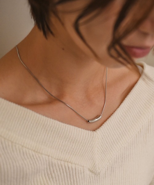 styiro（スタイロ）の「金属アレルギー対応 メタルチューブネックレス（ネックレス・レディース・ゴールド/シルバー・FREE）」の12枚目の写真