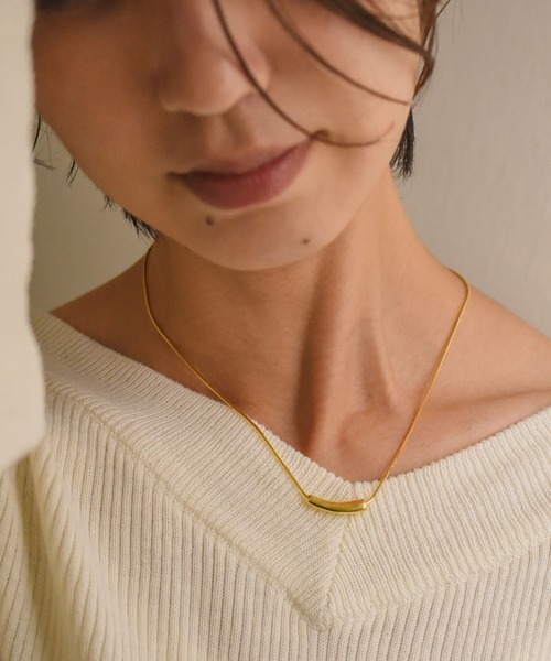 styiro（スタイロ）の「金属アレルギー対応 メタルチューブネックレス（ネックレス・レディース・ゴールド/シルバー・FREE）」の11枚目の写真