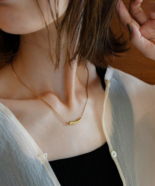 styiro（スタイロ）の「金属アレルギー対応 メタルチューブネックレス（ネックレス・レディース・ゴールド/シルバー・FREE）」の13枚目の写真