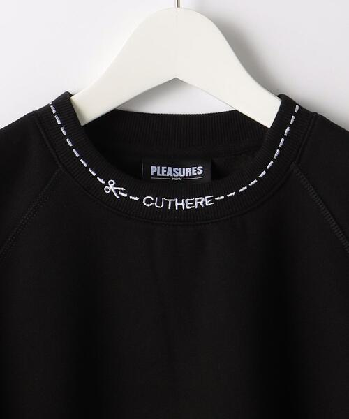 PLEASURES（プレジャー）の「＜PLEASURES＞ CUT HERE CREW NECK/スウェット（スウェット・メンズ・ブラック・M/L/XL）」の3枚目の写真
