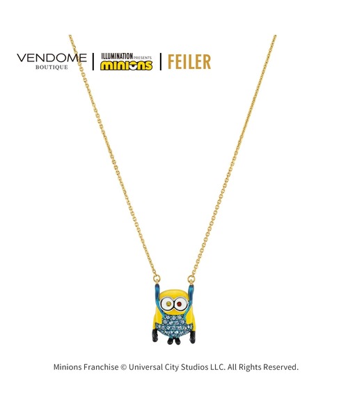 VENDOME BOUTIQUE(ヴァンドームブティック)の「「ミニオン コレクション」 ペンダント・ハンカチセット(ネックレス・レディース・イエロー・55cm)」の1枚目の写真