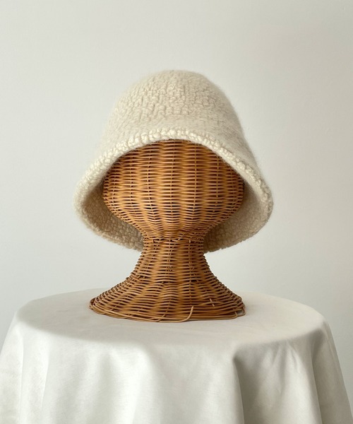 CANAL JEAN（キャナルジーン）の「El mar(エルマール) ボアバケットハット（ハット・レディース・アイボリー/ブルー/ブラウン/ブラック・ONE SIZE）」の8枚目の写真