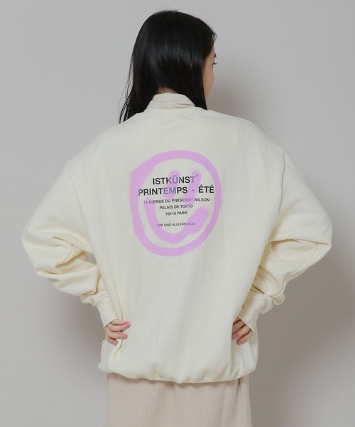 【セール】【UNISEX】ISTKUNST／ロゴスマイリープルオーバー（裏起毛） 2168682（スウェット）｜ISTKUNST（イストクンスト）