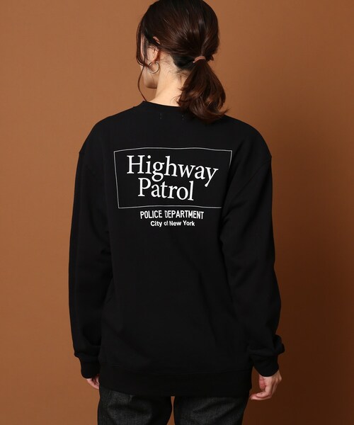 GOOD ROCK SPEED（グッドロックスピード）の「◆GOOD ROCK SPEED(グッドロックスピード) 別注 HighwayPatrol スウェット（スウェット・レディース・ブラック/ライトグレー・00）」の5枚目の写真