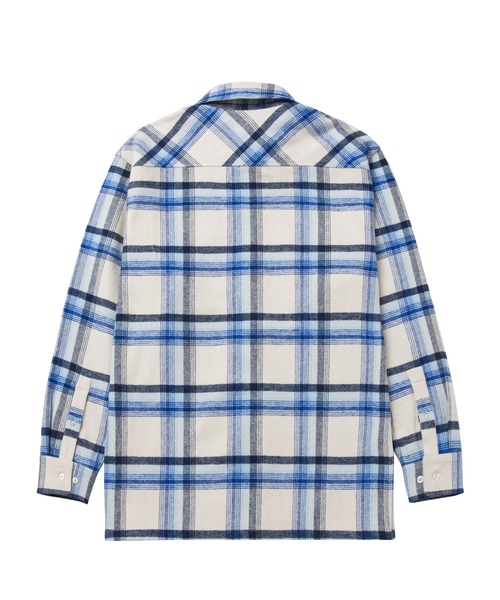 HUF（ハフ）の「SORRENTO FLANNEL SHIRT / HUF フランネルシャツ（シャツ/ブラウス・メンズ・チョコ/ナチュラル・SMALL/MEDIUM/LARGE/X-LARGE/XX-LARGE）」の9枚目の写真