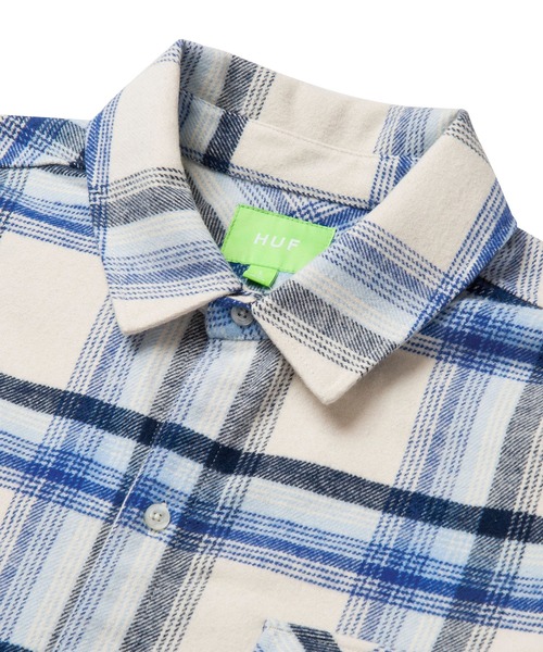 HUF（ハフ）の「SORRENTO FLANNEL SHIRT / HUF フランネルシャツ（シャツ/ブラウス・メンズ・チョコ/ナチュラル・SMALL/MEDIUM/LARGE/X-LARGE/XX-LARGE）」の3枚目の写真