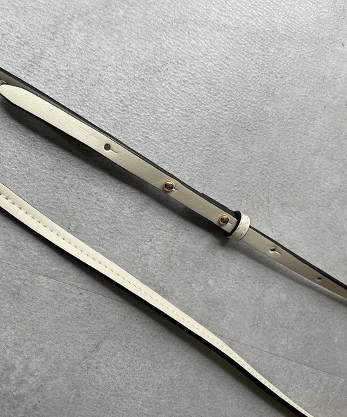 CAPRICIEUX LE'MAGE（カプリシューレマージュ）の「ステッチスマホショルダー（ショルダーバッグ・レディース・ブラック/アイボリー/ブラウン/グレイッシュベージュ・FREE）」の14枚目の写真