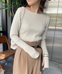 CAPRICIEUX LE'MAGE | 配色ランダムリブプルオーバー(ニット/セーター)