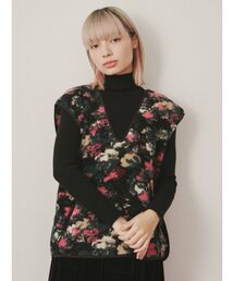merry jenny | floralボアベスト(ベスト)